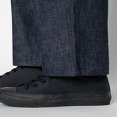 Pleated Trouser - 10oz Rinsed Denim - Indigo