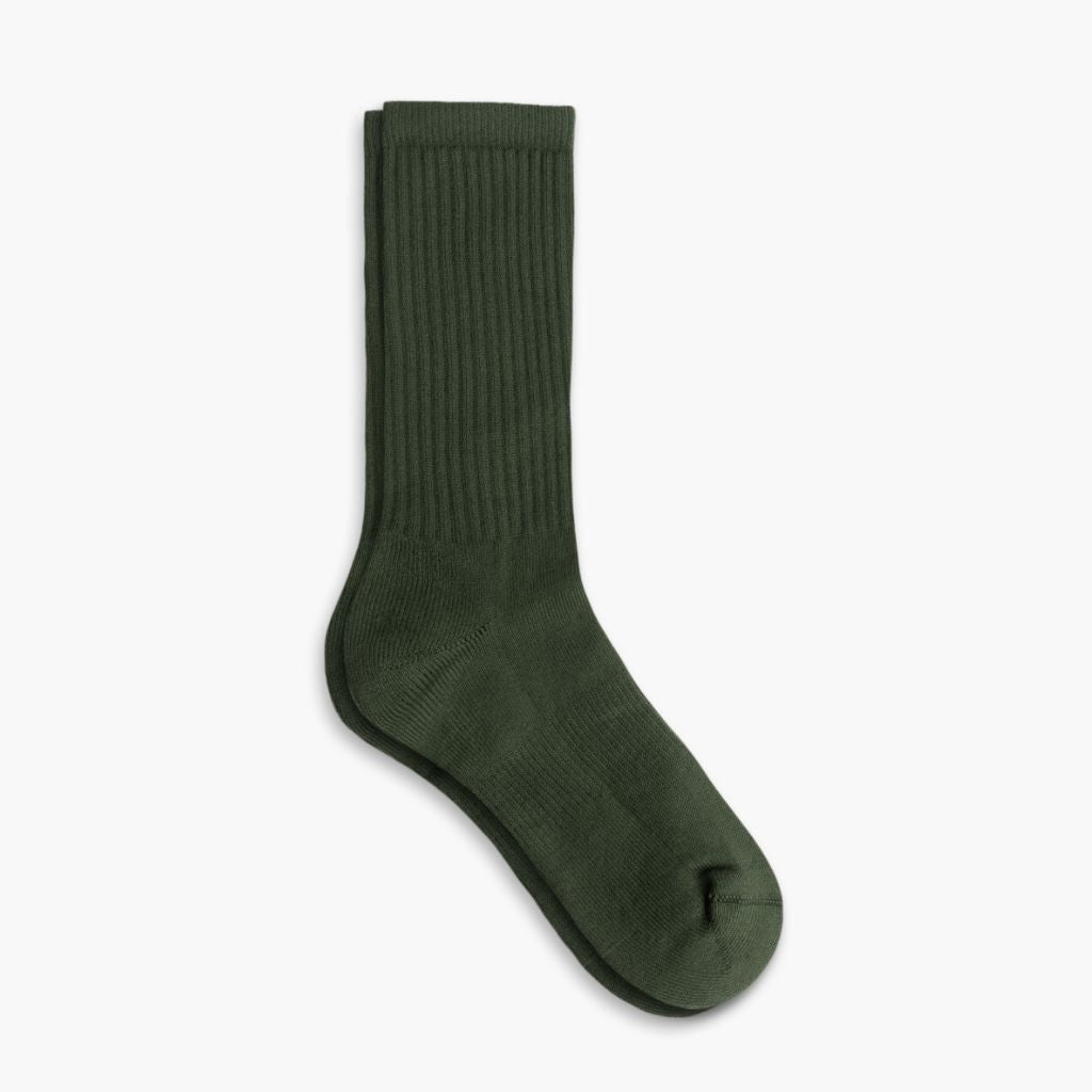 Men S Cotton Crew Sock Green