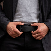 Men's Heritage Leather Belt | Black Matte