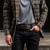 Men's Heritage Leather Belt | Tobacco