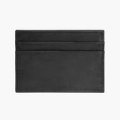 Leather Card Holder | Black Matte