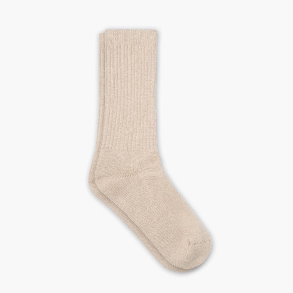 Men S Cotton Crew Sock Latte