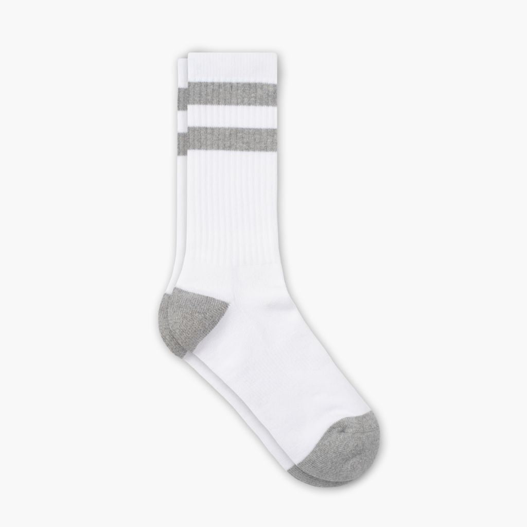 Men S Cotton Crew Sock X Grey Stripe