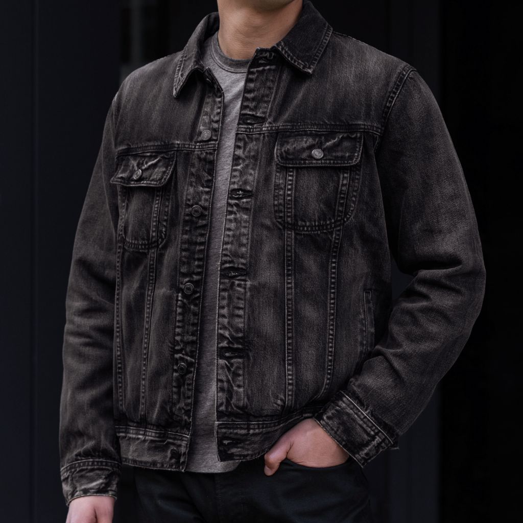 Trucker Jacket Faded Black