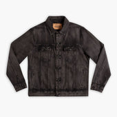 Denim Trucker Jacket | Faded Black