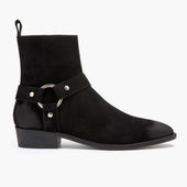 [S] Harness | Black Suede