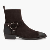 [S] Harness | Dark Brown Suede