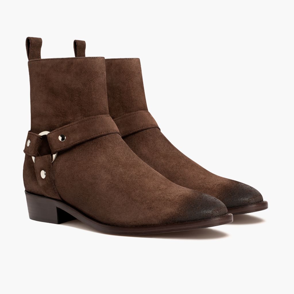 Harness Dark Brown Suede