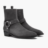 [S] Harness | Grey Suede