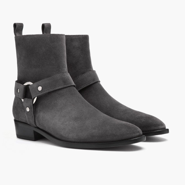 [S] Harness | Grey Suede