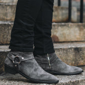 [S] Harness | Grey Suede