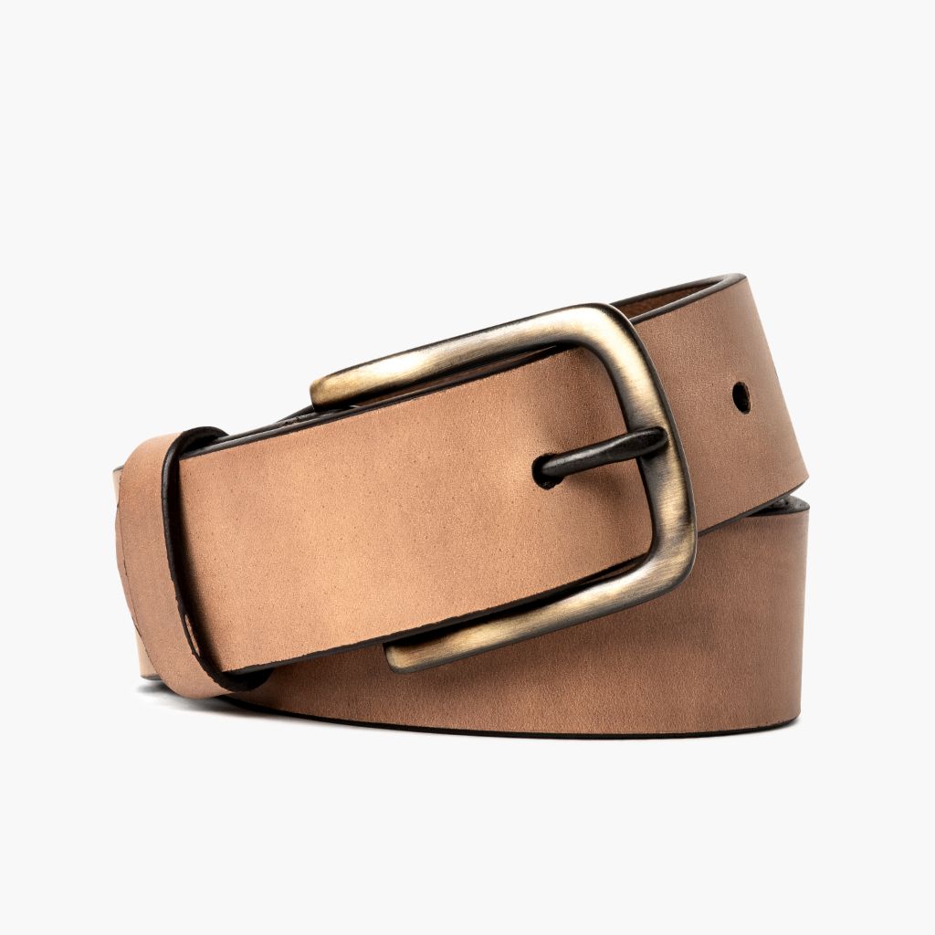 Men S Heritage Leather Belt Natural
