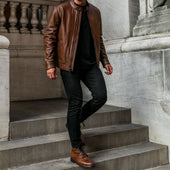Racer Jacket | Brandy