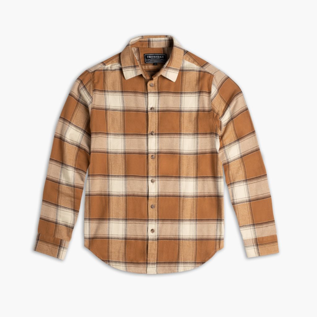 Forever Flannel Shirt Butterscotch