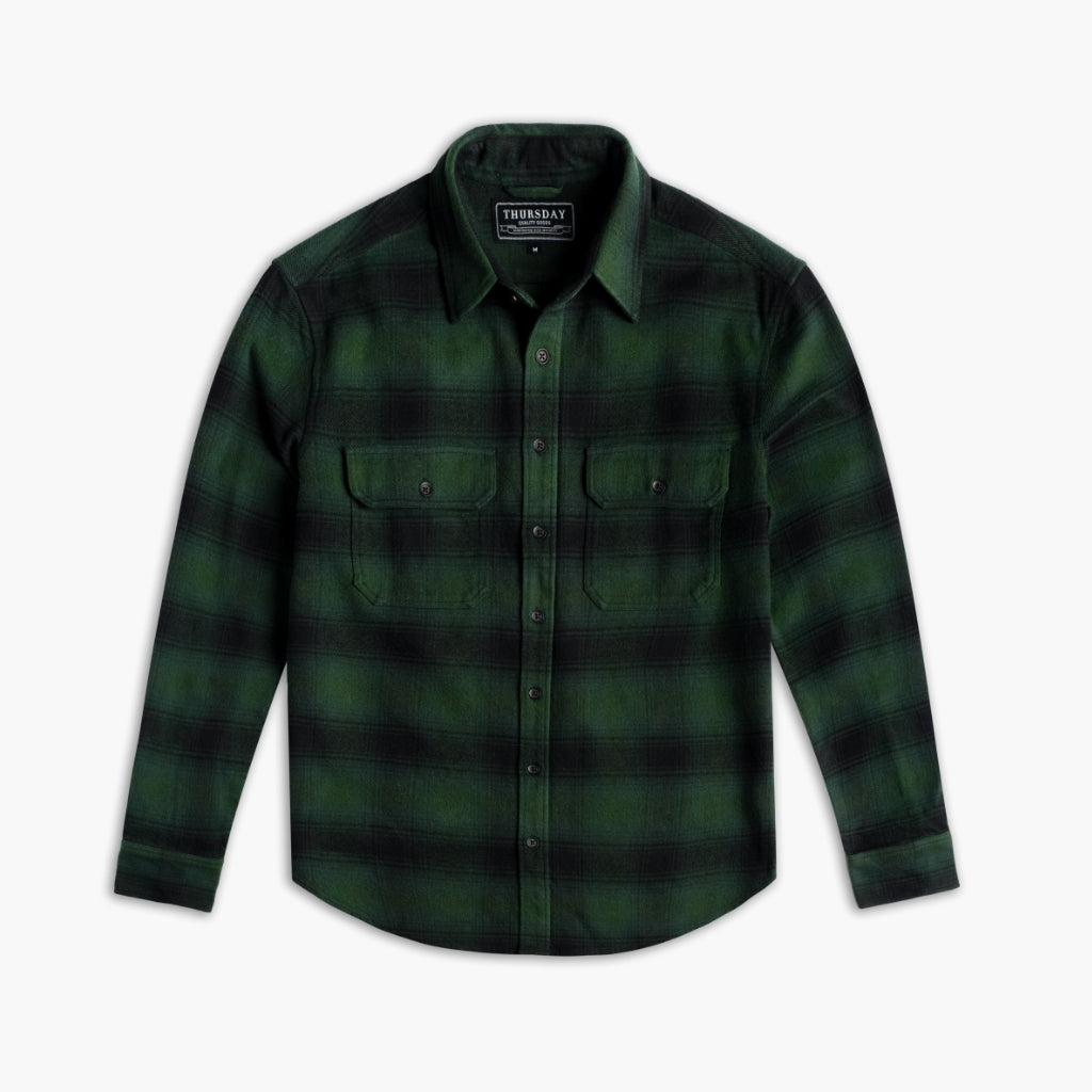 Summit Flannel Shirt Evergreen