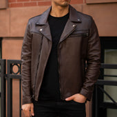 [W] Motorcycle Jacket | Old English