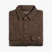 Summit Flannel Shirt | Brown Herringbone