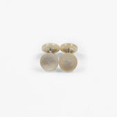 Mother Of Pearl Day Fabric Cufflinks Textured Surface