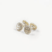 Mother Of Pearl Day Shape Cufflinks Button Design