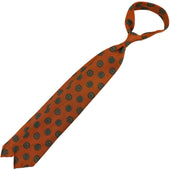 Madder Silk Tie Hand Rolled