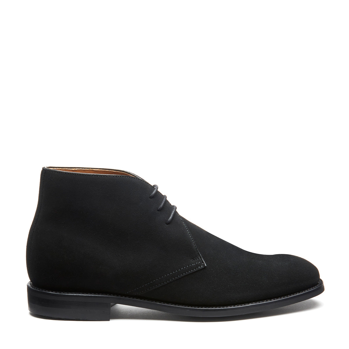 Black Suede 3 Eye Chukka Boot