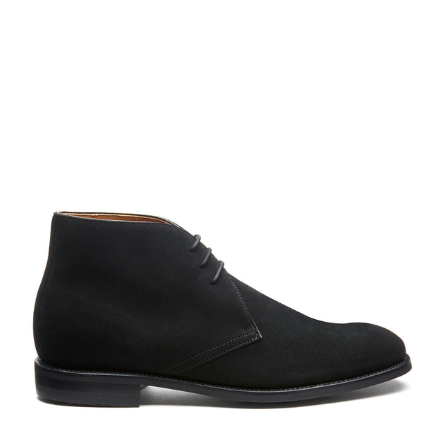 Black Suede 3 Eye Chukka Boot