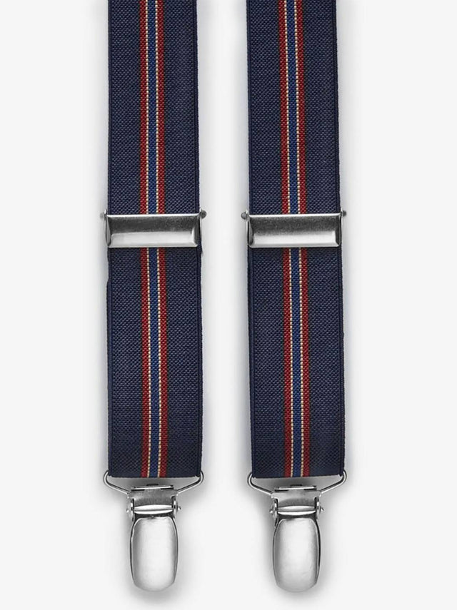 Blue Striped Suspenders