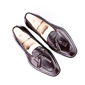 Tassel Loafer With Squared Tip And Apron