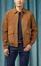 Whisky Brown Suede Jacket