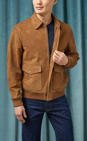 Whisky Brown Suede Jacket