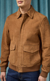 Whisky Brown Suede Jacket