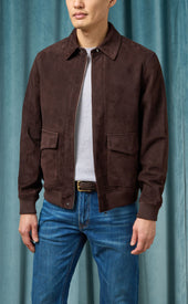 Dark Brown Suede Jacket