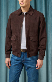 Dark Brown Suede Jacket