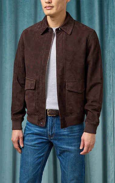 Dark Brown Suede Jacket