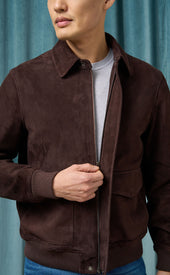 Dark Brown Suede Jacket