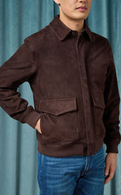 Dark Brown Suede Jacket
