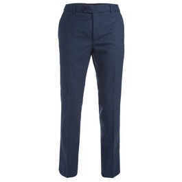Check 3-Piece Tailored Fit Suit Trouser in Navy | Men's Suits | Magee 1866 Magee 1866