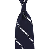 Double Bar Japanese Repp Stripe Silk Tie