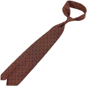 Madder Silk Tie Eggplant Hand Rolled