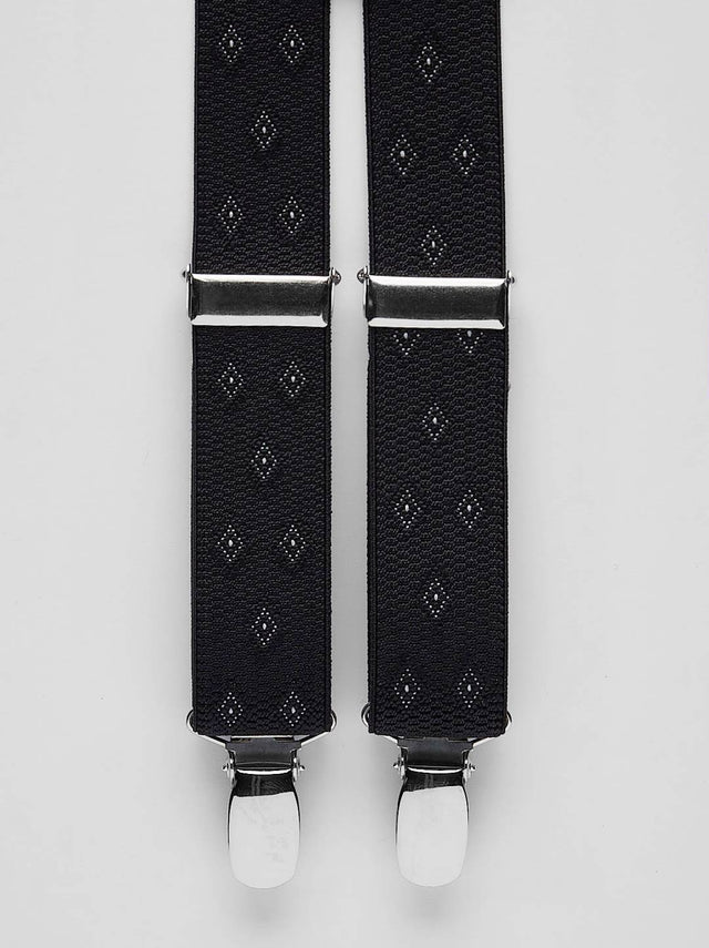 Black Suspenders Geometric