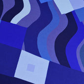 Geometrical Pattern Silk Neckerchief 65 X 65cm