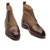 Victor Button Boot Mid Hand Welted Classics Collection