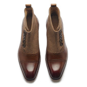 Victor Button Boot Mid Hand Welted Classics Collection