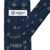 Shibumi Flower Fina Grenadine Silk Tie Light Hand Rolled
