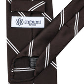 Japanese Double Bar Repp Stripe Silk Tie