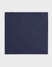 Pocket Square In Blue Silk Twill