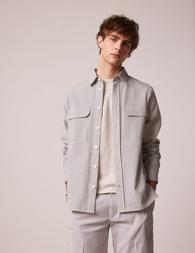 Blue striped Florian shirt