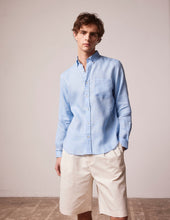 Chemise Gabriel en lin bleu