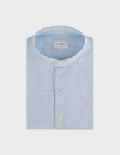 Chemise Herwin En Lin Bleu