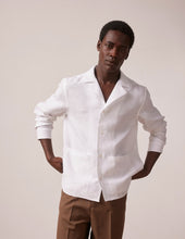 Chemise Livio En Lin Blanc